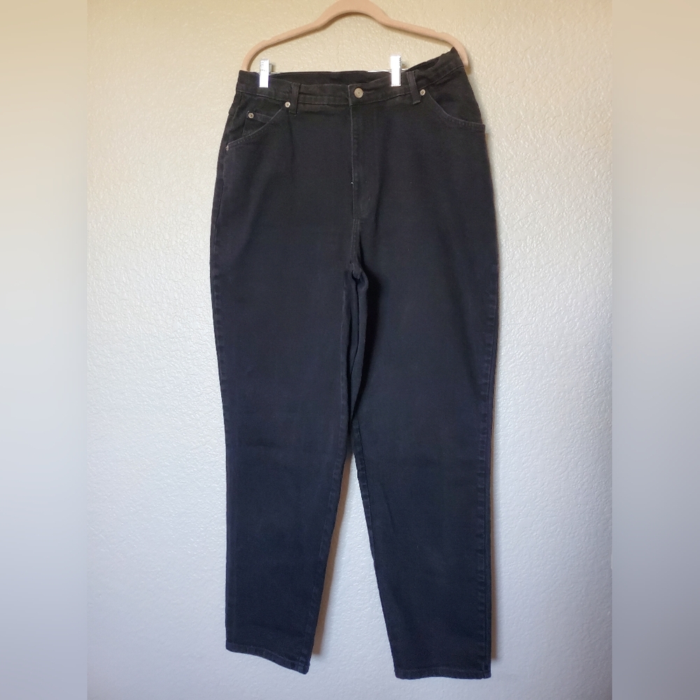Just My Size JMS Stretch Casual Black Denim Jeans Women's 18W/33 Classic Fit